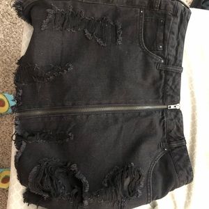 Black jean skirt - forever 21 size 28